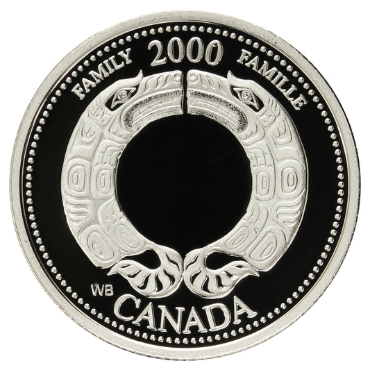 2000 Family Canada 25-cents Silver Proof