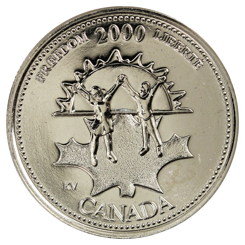 2000 Freedom Canada 25-cents Proof Like