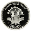 2000 Freedom Canada 25-cents Silver Proof