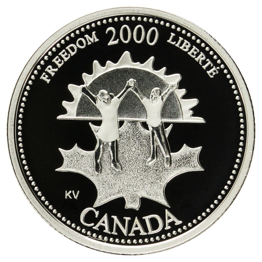2000 Freedom Canada 25-cents Silver Proof