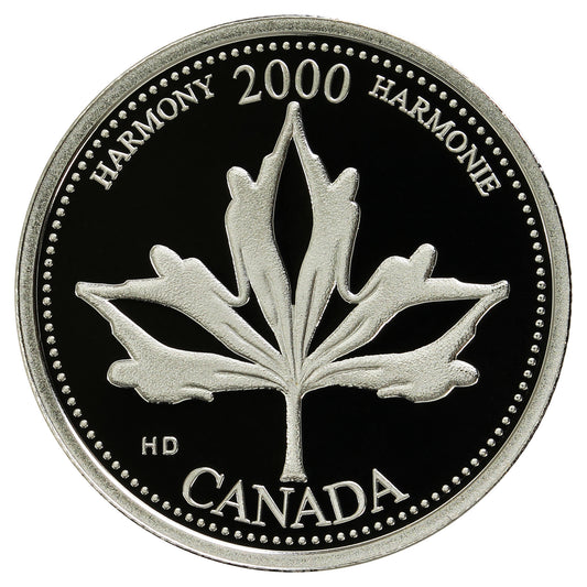 2000 Harmony Canada 25-cents Silver Proof