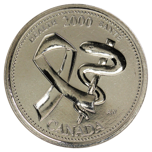 2000 Health Canada 25-cents Proof Like