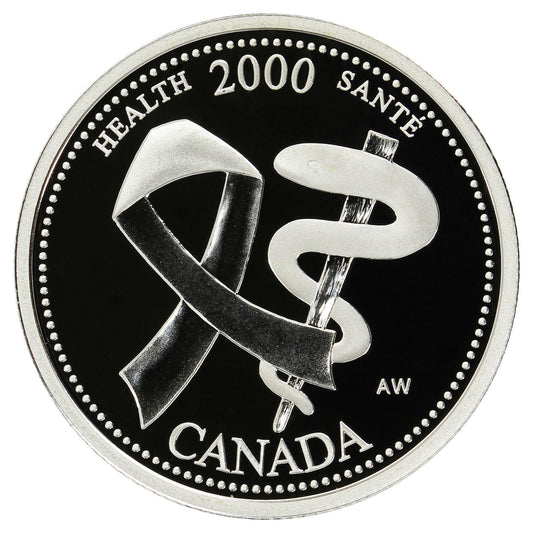 2000 Health Canada 25-cents Silver Proof