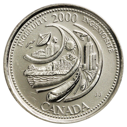 2000 Ingenuity Canada 25-cents Brilliant Uncirculated (MS-63)