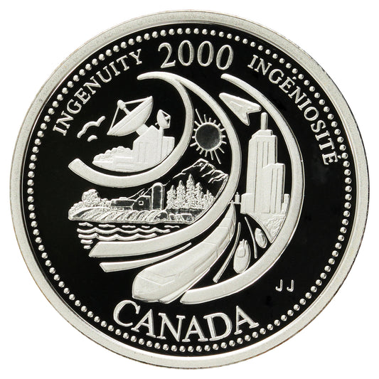 2000 Ingenuity Canada 25-cents Silver Proof