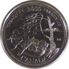 2000 Creativity Canada 25-cents ICCS Certified MS65