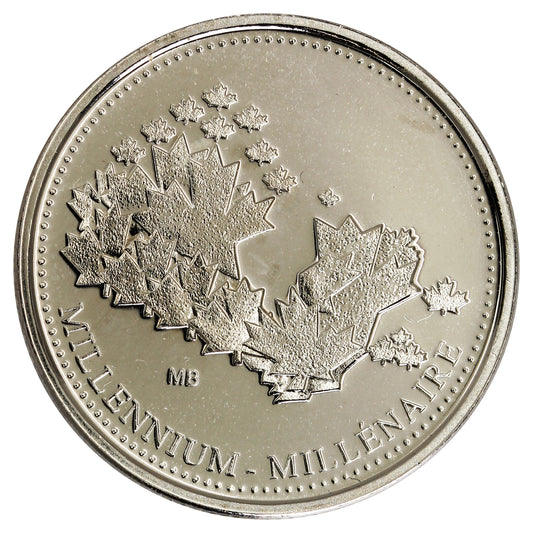 2000 Millennium Token (Map) Canada 25-cents Proof Like