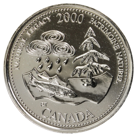 2000 Natural Legacy Canada 25-cents Proof Like