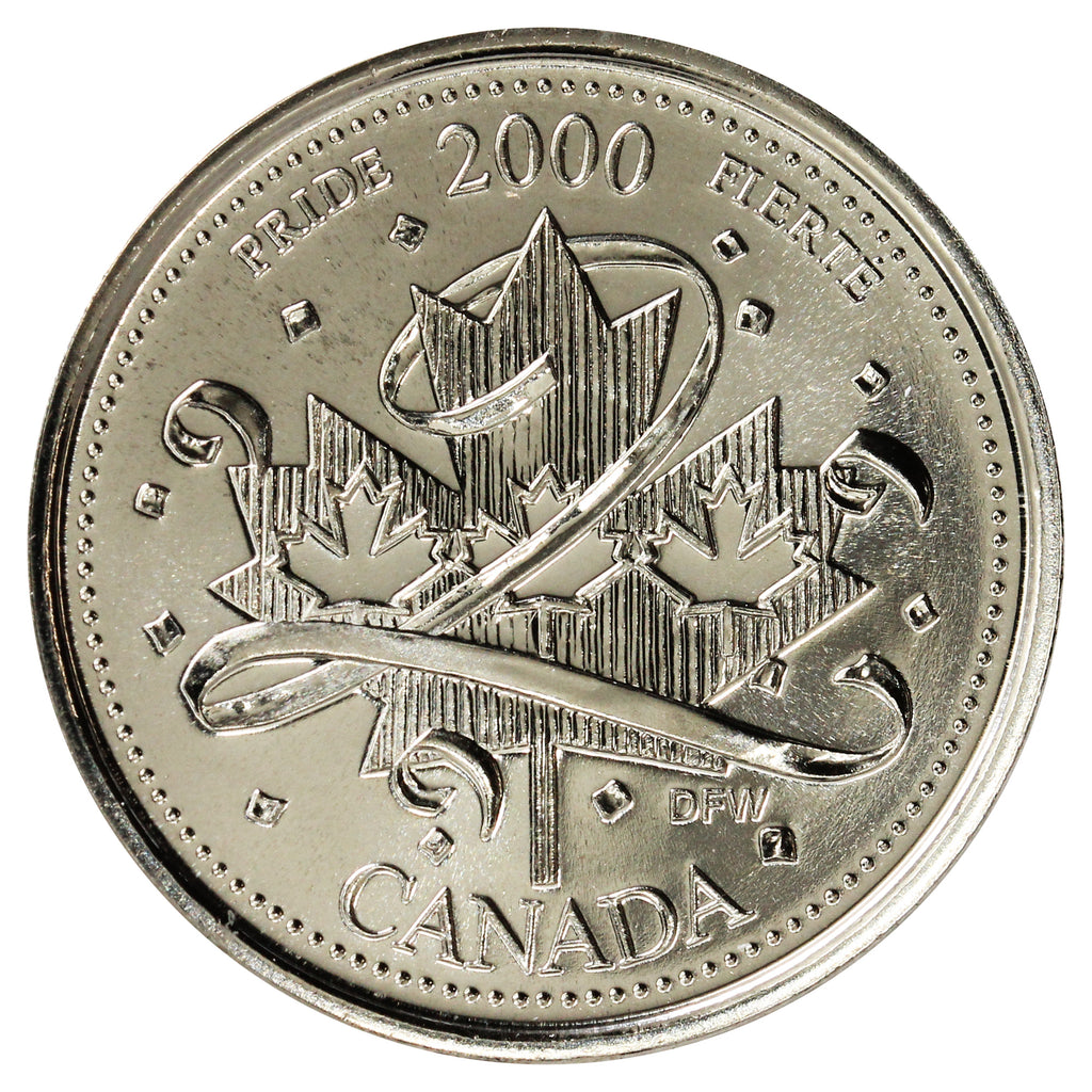 2000 Pride Canada 25-cents Proof Like