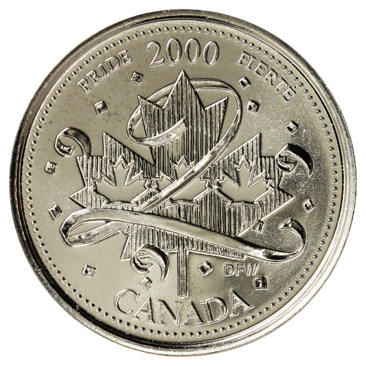 2000 Pride Canada 25-cents Proof Like