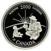 2000 Wisdom Canada 25-cents Silver Proof