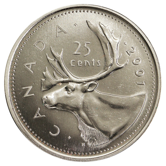 2001P Canada 25-cents Specimen