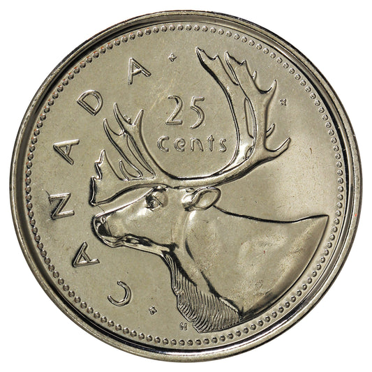 2002P Canada 25-cents Brilliant Uncirculated (MS-63)
