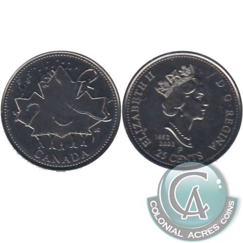 2002P Canada Day 25-cents Proof Like