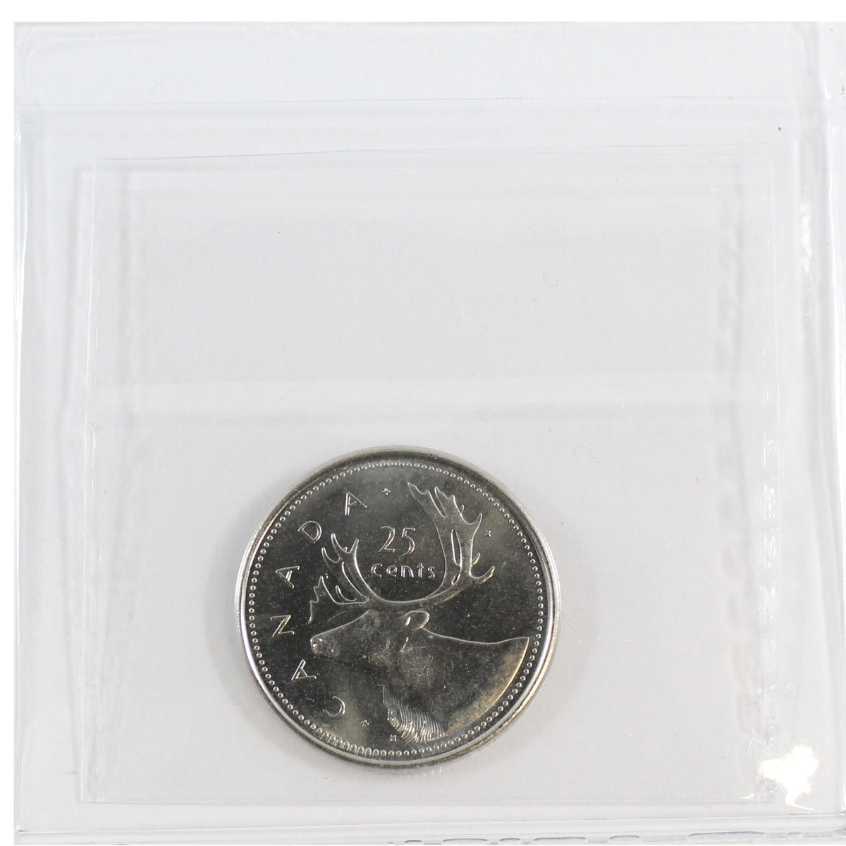 2002P Caribou Canada 25-cents ICCS Certified MS65