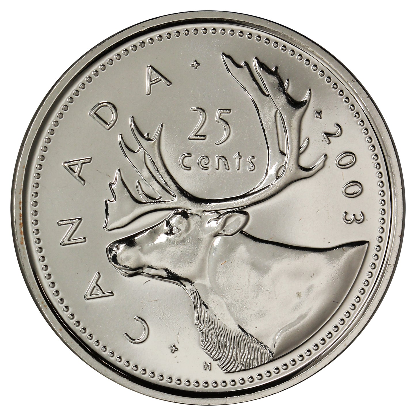 2003WP New Effigy Canada 25-cents Proof Like