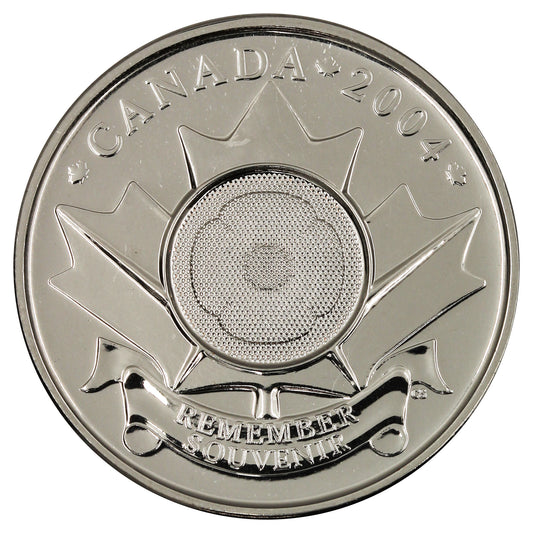 2004 Poppy Test Token Canada 25-cents Proof Like (TT-25.25)