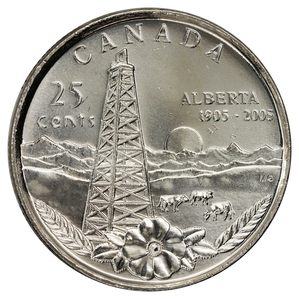 2005P Alberta Canada 25-cents Proof Like