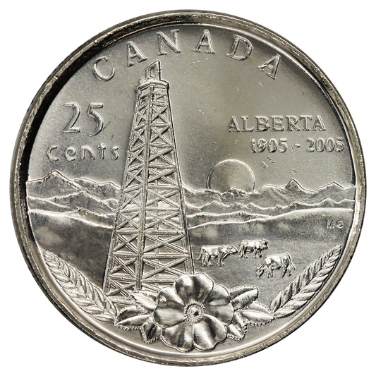 2005P Alberta Canada 25-cents Proof Like