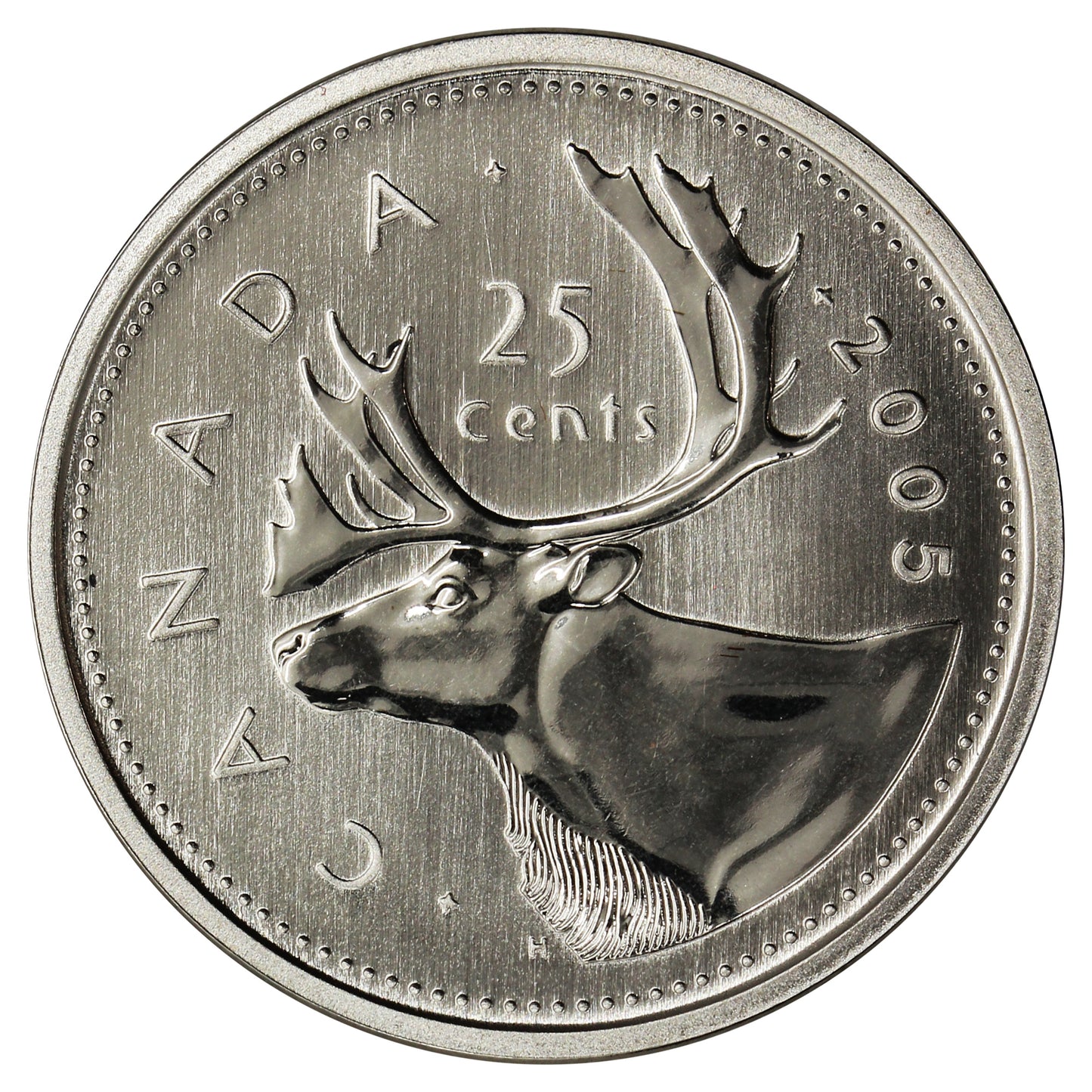 2005P Caribou Canada 25-cents Specimen
