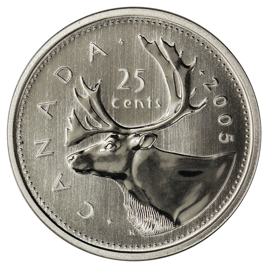 2005P Caribou Canada 25-cents Specimen