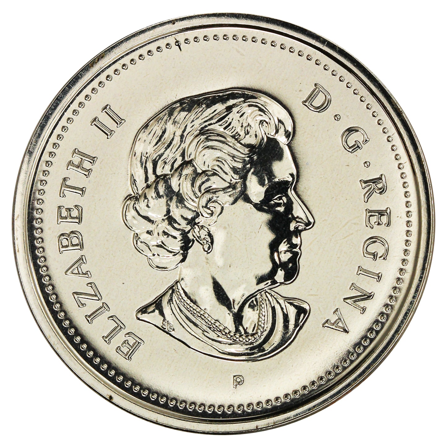2005P Coloured Stocking Canada 25-cents Proof Like
