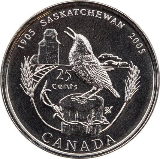 2005P Saskatchewan Canada 25-cents Proof Like