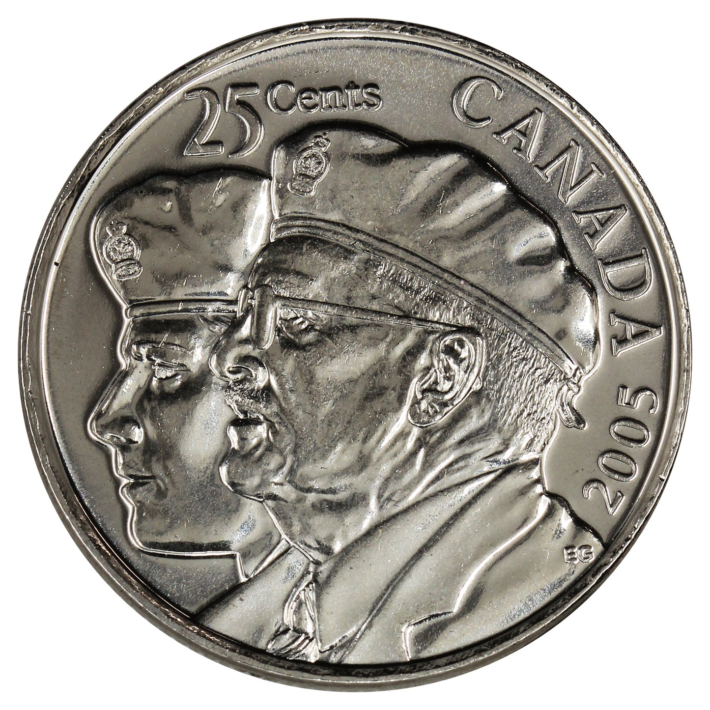 2005P Veteran Canada 25-cents Brilliant Uncirculated (MS63)