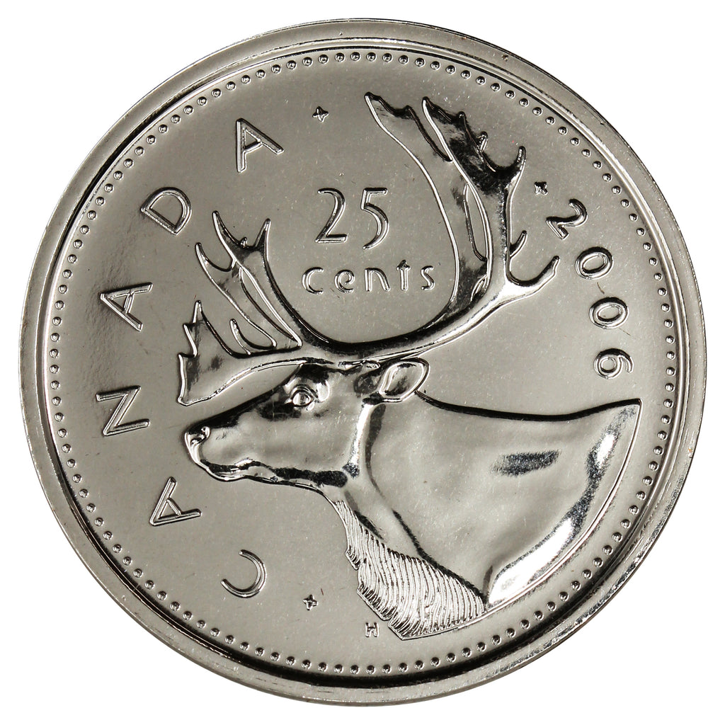 2006 Logo Caribou Canada 25-cents Proof Like