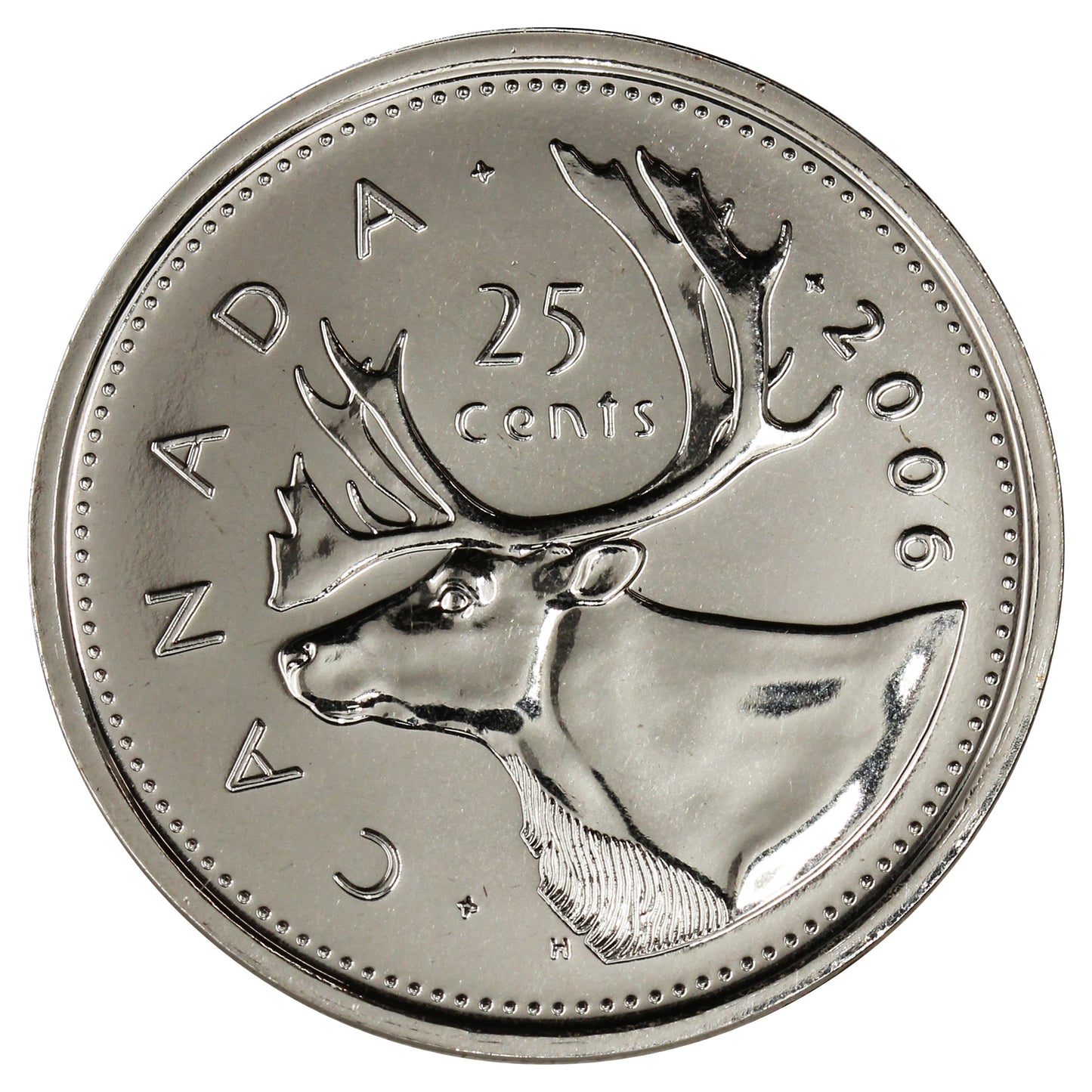 2006 Logo Caribou Canada 25-cents Proof Like