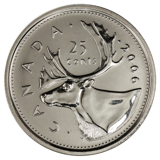 2006 Logo Caribou Canada 25-cents Proof Like