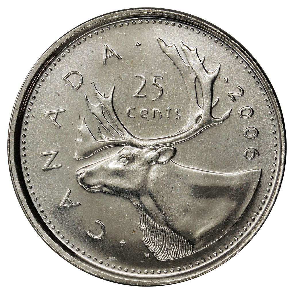 2006P Caribou Canada 25-cents Brilliant Uncirculated (MS63)