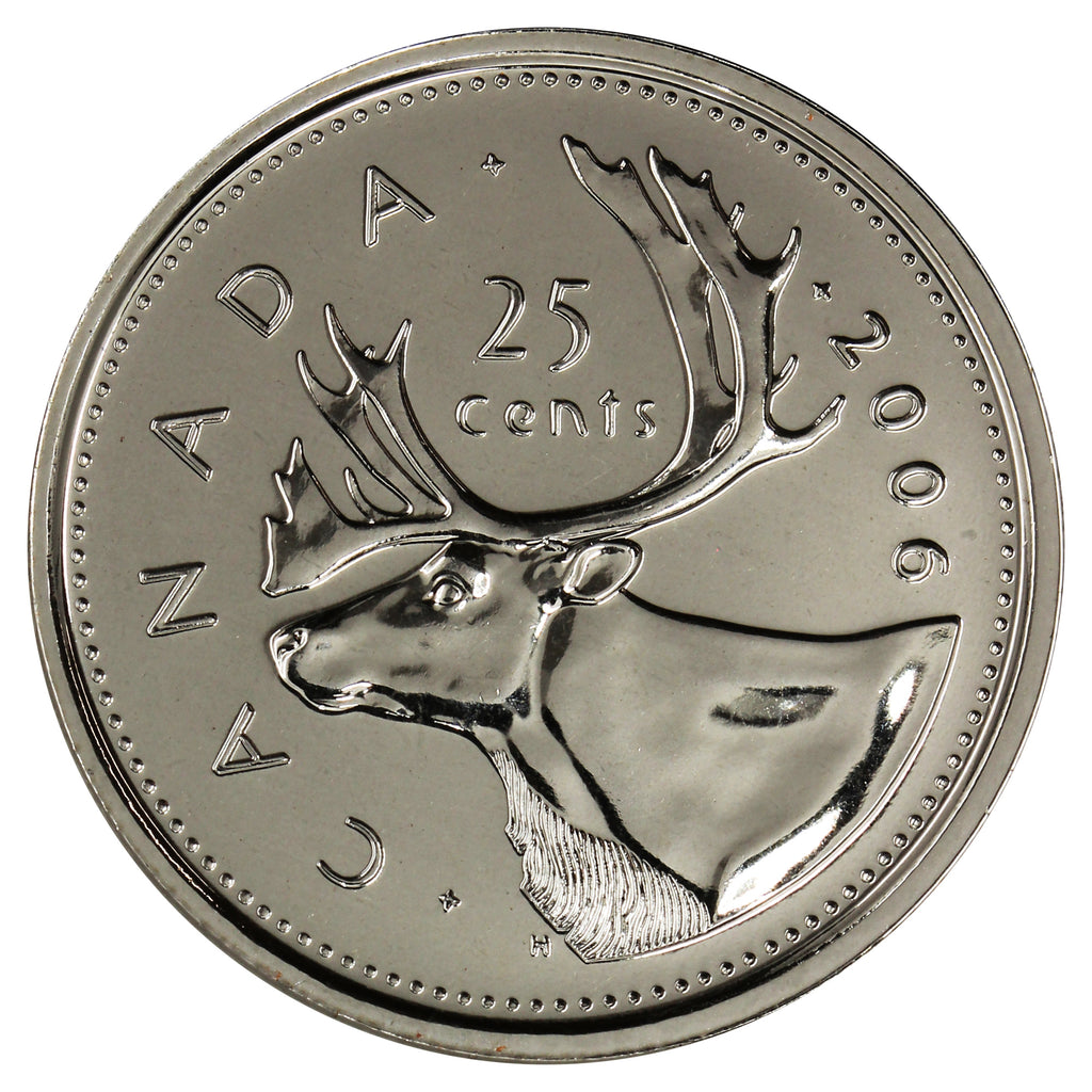 2006P Caribou Canada 25-cents Proof Like