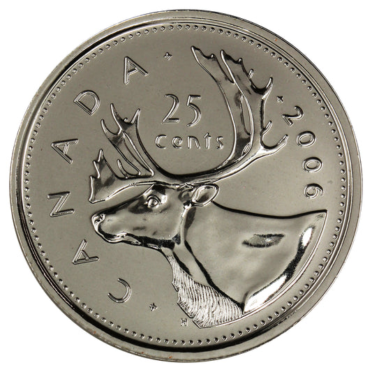 2006P Caribou Canada 25-cents Proof Like
