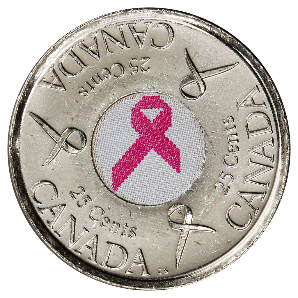 2006P Pink Ribbon Canada 25-cents Brilliant Uncirculated (MS63)