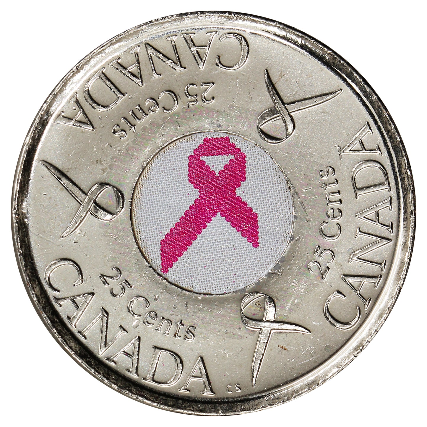 2006P Pink Ribbon Canada 25-cents Brilliant Uncirculated (MS63)