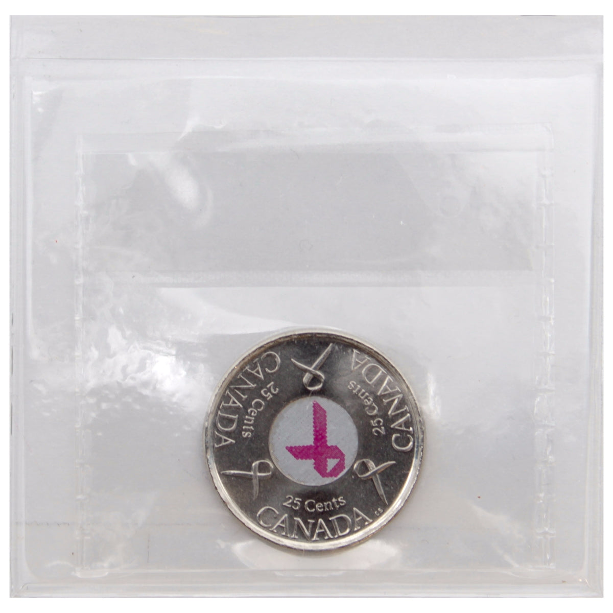 2006P Pink Ribbon Canada 25-cents ICCS Certified MS65