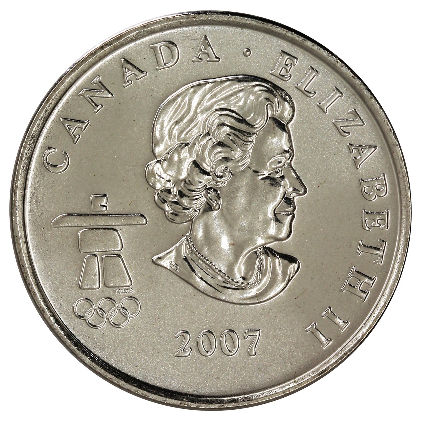 2007 Alpine Skiing Canada 25-cents Brilliant Uncirculated (MS63)
