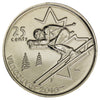 2007 Alpine Skiing Canada 25-cents Proof Like