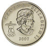 2007 Alpine Skiing Canada 25-cents Proof Like