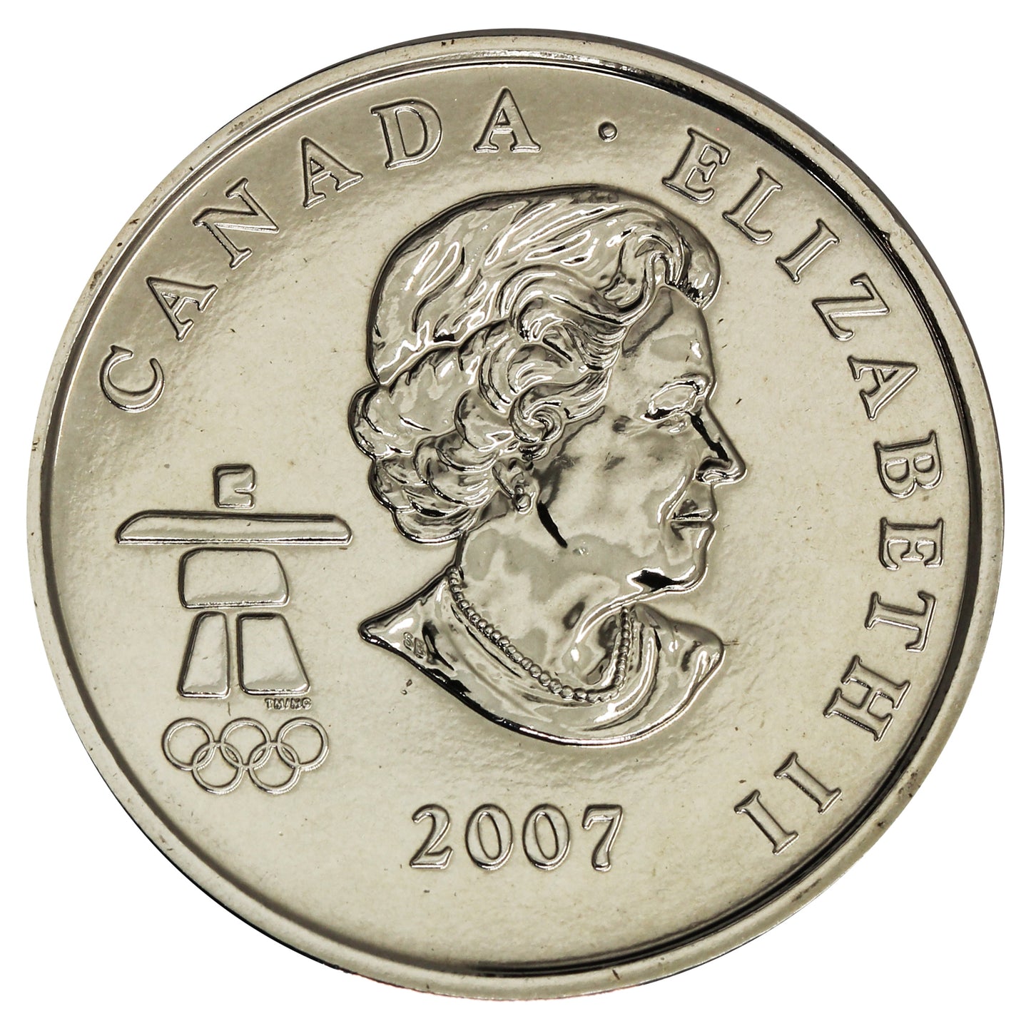 2007 Alpine Skiing Canada 25-cents Proof Like