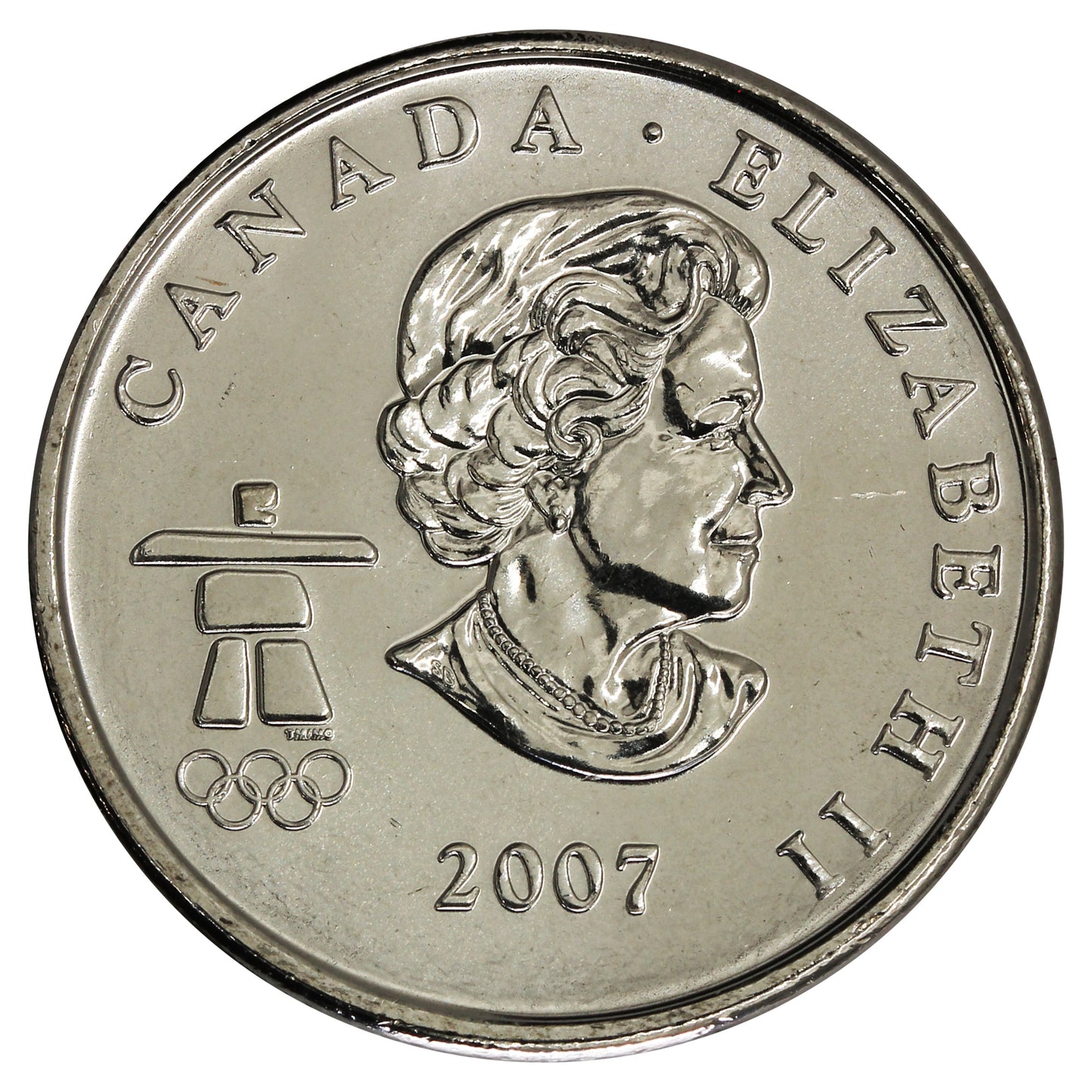 2007 Biathlon Canada 25-cents Brilliant Uncirculated (MS63)