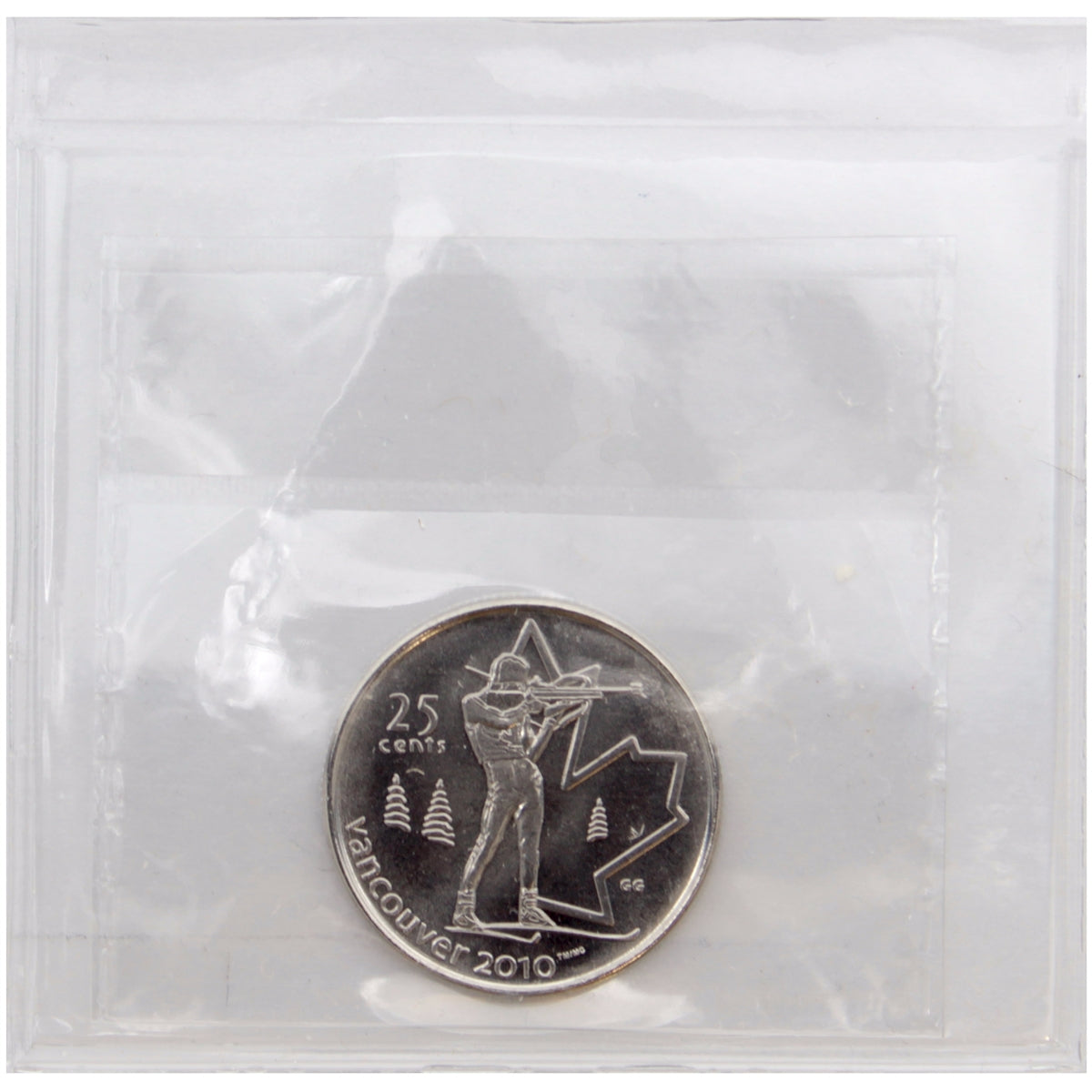 2007 Biathlon Canada 25-cents ICCS Certified MS65