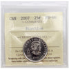 2007 Biathlon Canada 25-cents ICCS Certified MS66