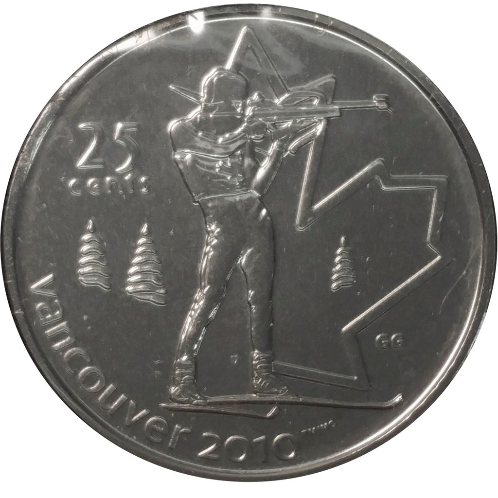 2007 Biathlon Canada 25-cents Proof Like