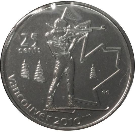 2007 Biathlon Canada 25-cents Proof Like