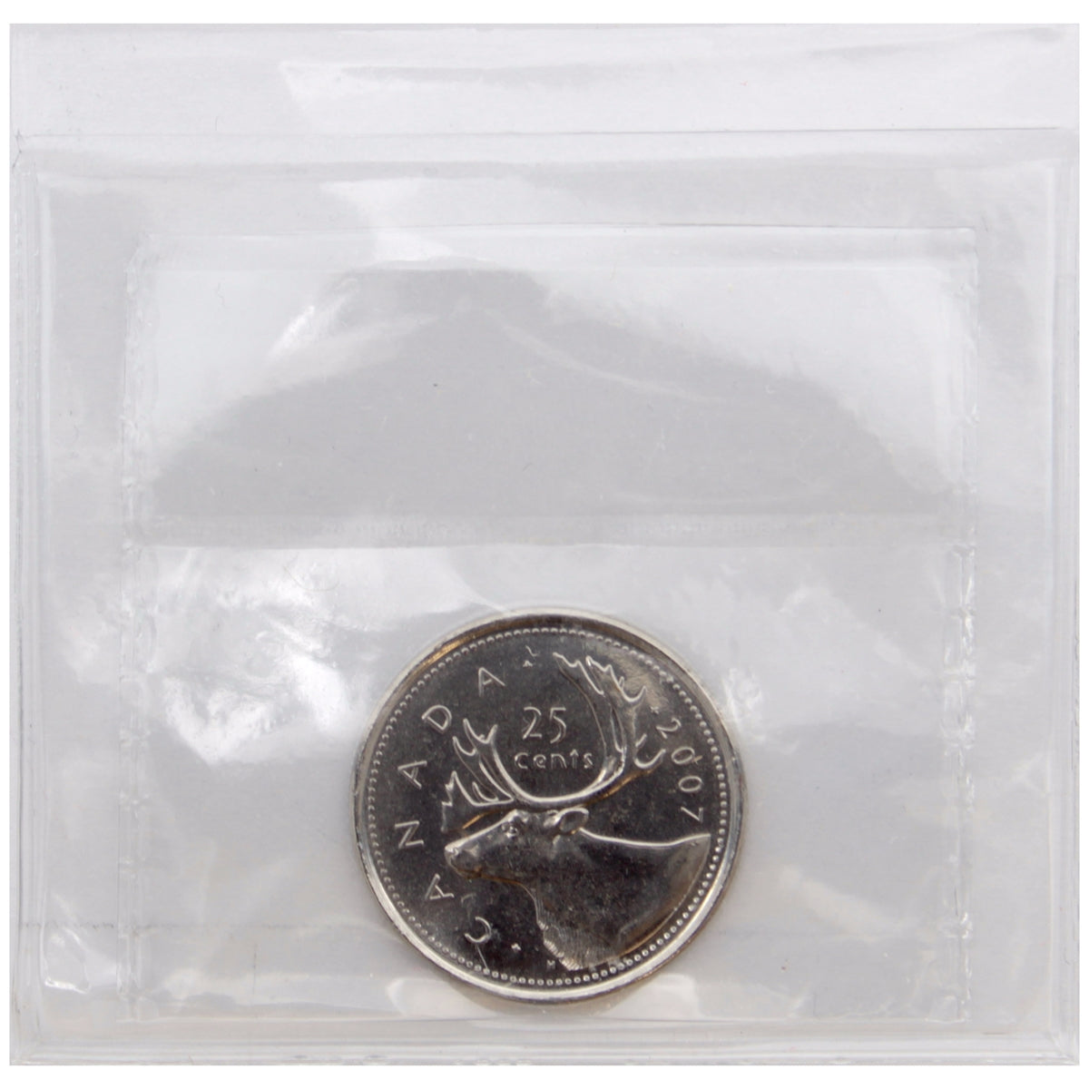 2007 Caribou Canada 25-cents ICCS Certified MS66