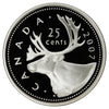 2007 Caribou Canada 25-cents Silver Proof