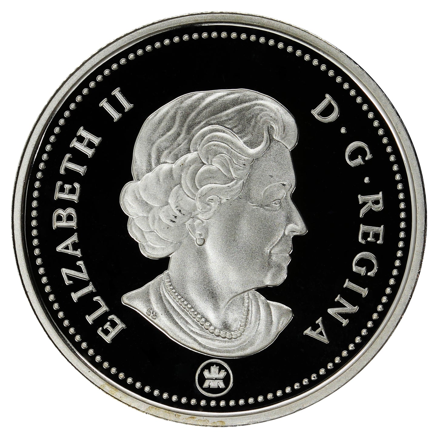 2007 Caribou Canada 25-cents Silver Proof