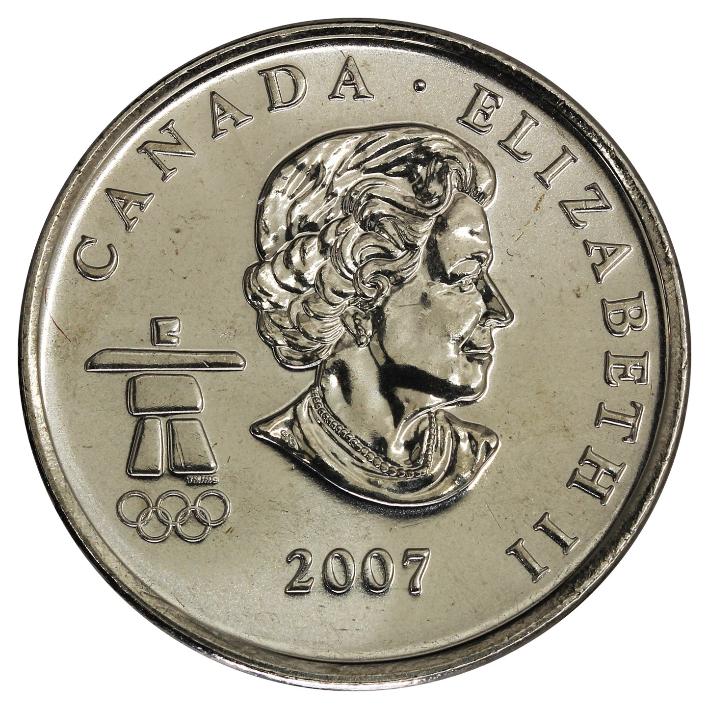 2007 Curling Canada 25-cents Brilliant Uncirculated (MS63)